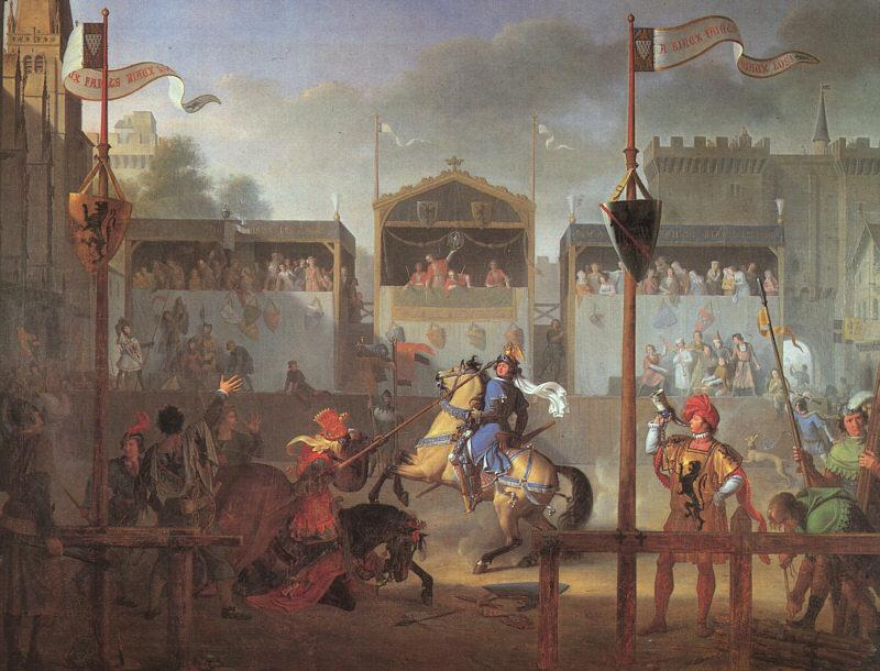 Pierre-Henri Revoil The Tournament oil painting image
